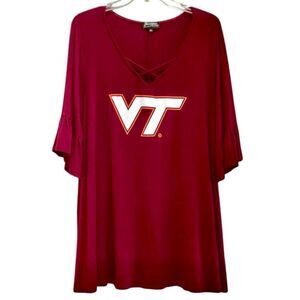 Gameday Couture Virginia Tech Top in Burgundy/Orange/White Women’s XL